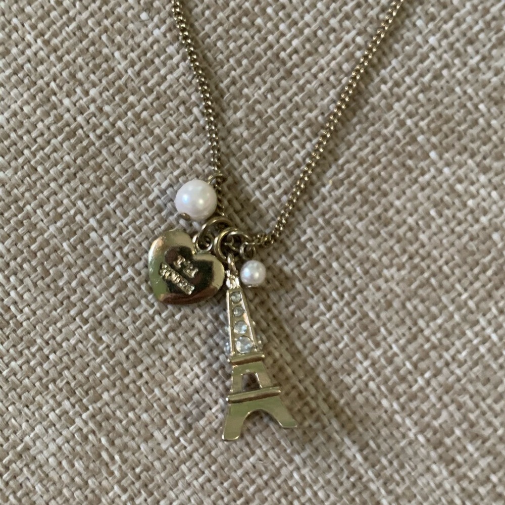 Gold Eiffel Tower Necklace